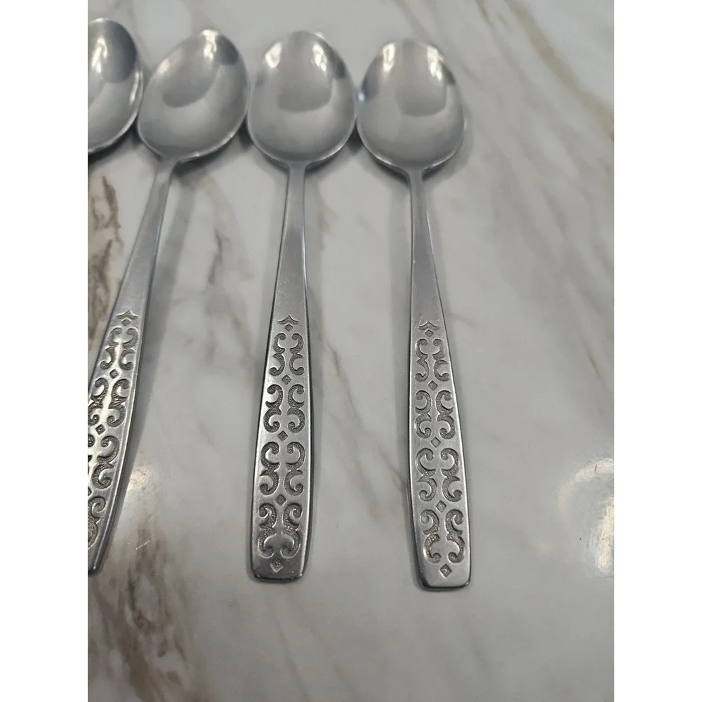 Vintage Imperial IIC Cadiz Stainless Flatware Set 7 Spoon Hong Kong